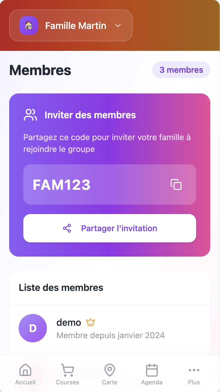 Accueil FamiliSync